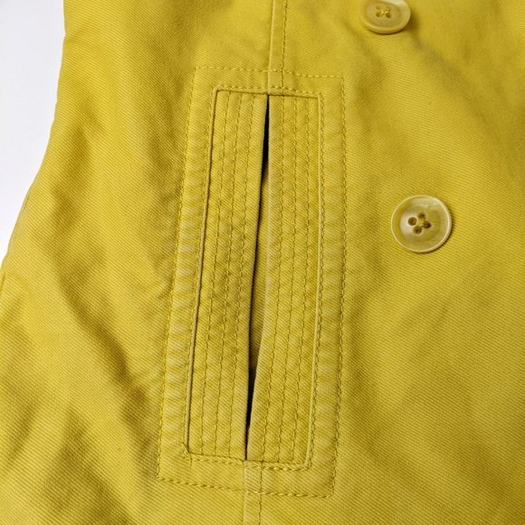 Gap Mustard Belted Jacket Size Small - Picture 6 of 17
